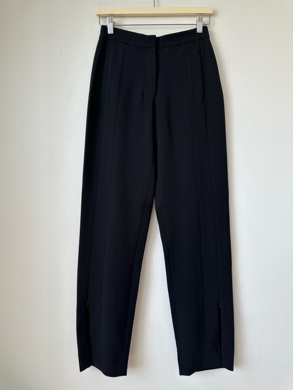 ARITZIA | BABATON-101 TUXEDO STRIPE TAILORED TROUSERS SIDE ZIP SLIT PANTS